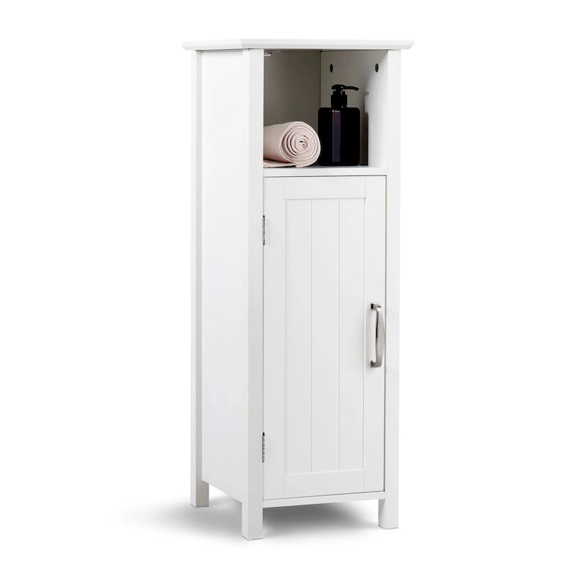 Bathroom Floor Storage Cabinet Free Standing w/ Single Door