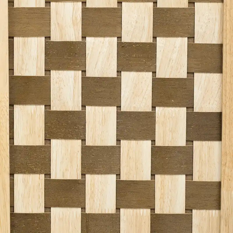3D Woven Checkerboard Pattern Kitchen Island with Drop Leaf, Internal Storage Rack, Power Outlet, 3 Drawers and 2 Cabinets
