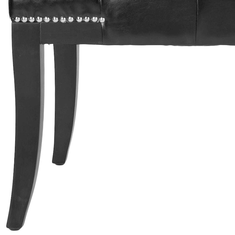 Leia Cream Tufted Nailhead Bench - 48Wx20Dx19H