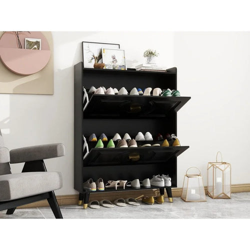 45H Shoe Cabinet Organizer, Shoe Storage Boxes, 2drawer Entrance Shoe Storage