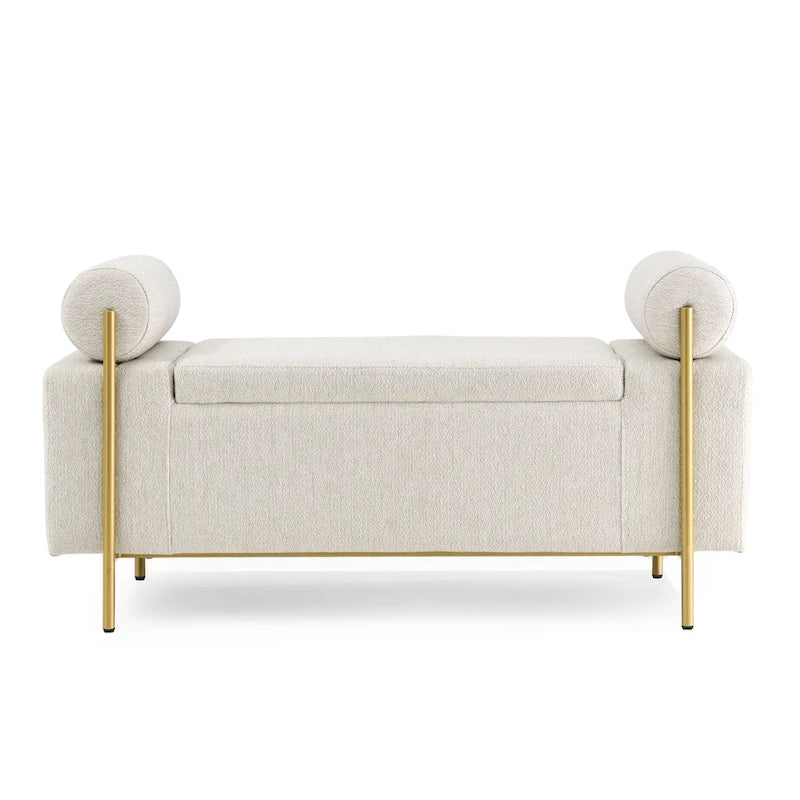 Upholstered Velvet Storage Bench