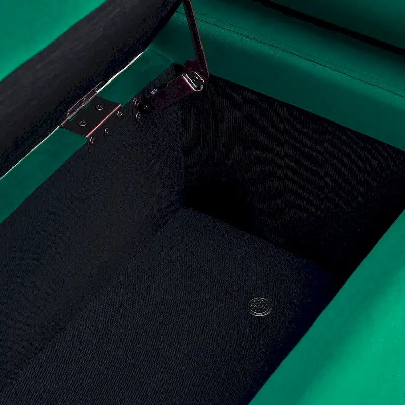 Upholstered Velvet Storage Bench