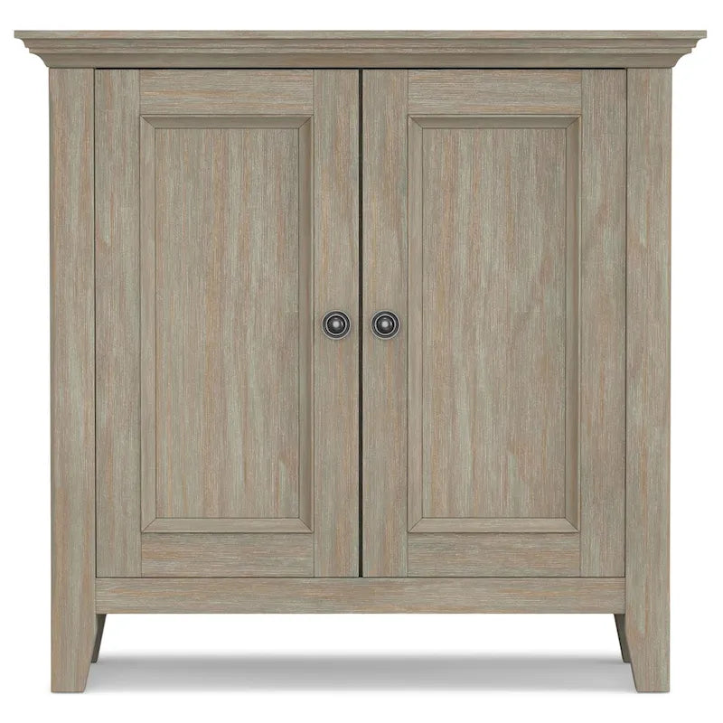 Solid Wood Transitional Low Storage Cabinet - 32w x 14d x 31 h