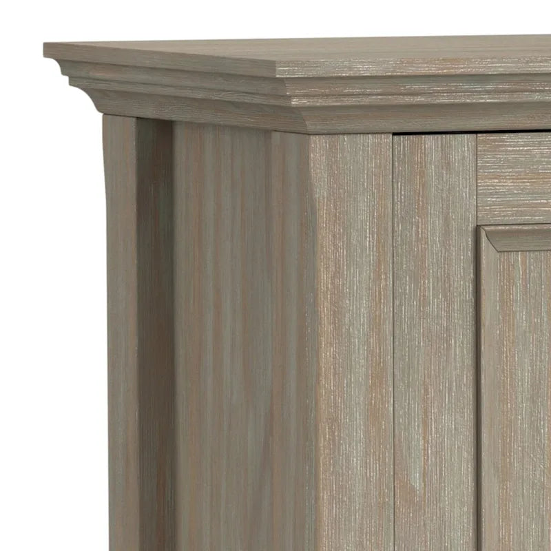 Solid Wood Transitional Low Storage Cabinet - 32w x 14d x 31 h