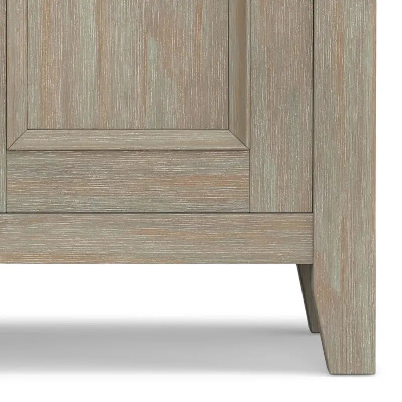 Solid Wood Transitional Low Storage Cabinet - 32w x 14d x 31 h