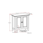 Skříňka z masivu, přechodný styl – 81š x 36h x 79v cm