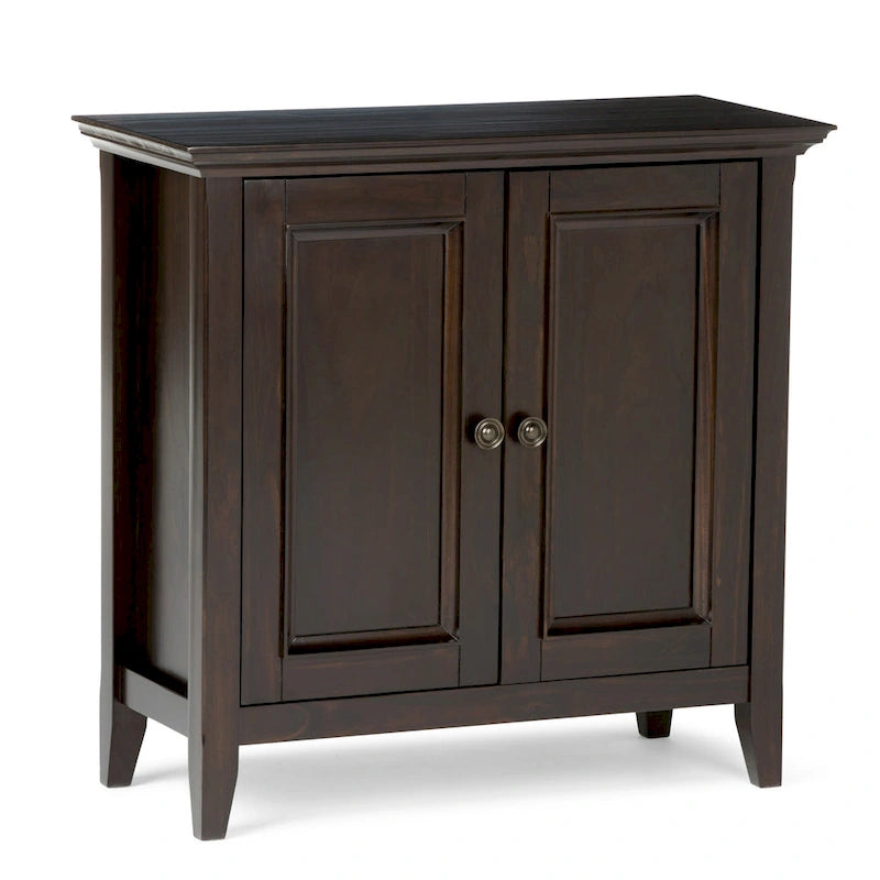 Solid Wood Transitional Low Storage Cabinet - 32w x 14d x 31 h