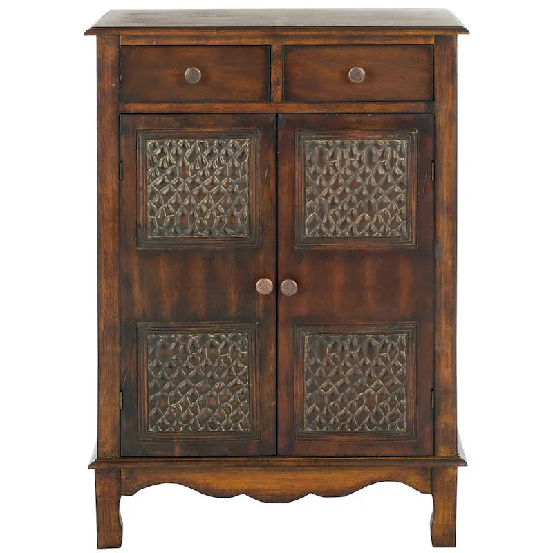 Dark Brown Storage Chest - 21.3 x 13.8 x 29 - 21Wx14Dx29H