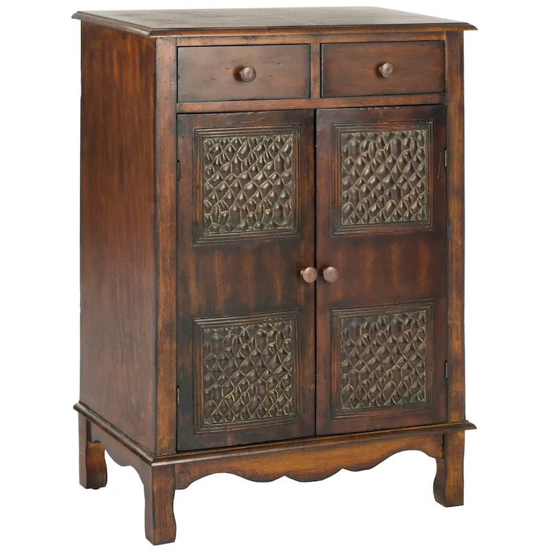 Dark Brown Storage Chest - 21.3 x 13.8 x 29 - 21Wx14Dx29H