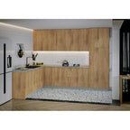 Přírodní teak a černá barva podstavce, rozměr 8x10 stop na šířku - 126x96