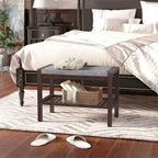 Botník lavice s polštářem – 32D x 60Š x 43V cm