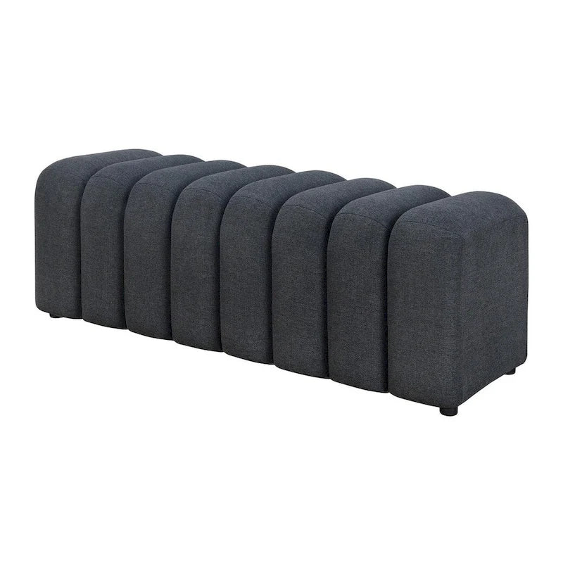 Channel Tufted Accent Bench