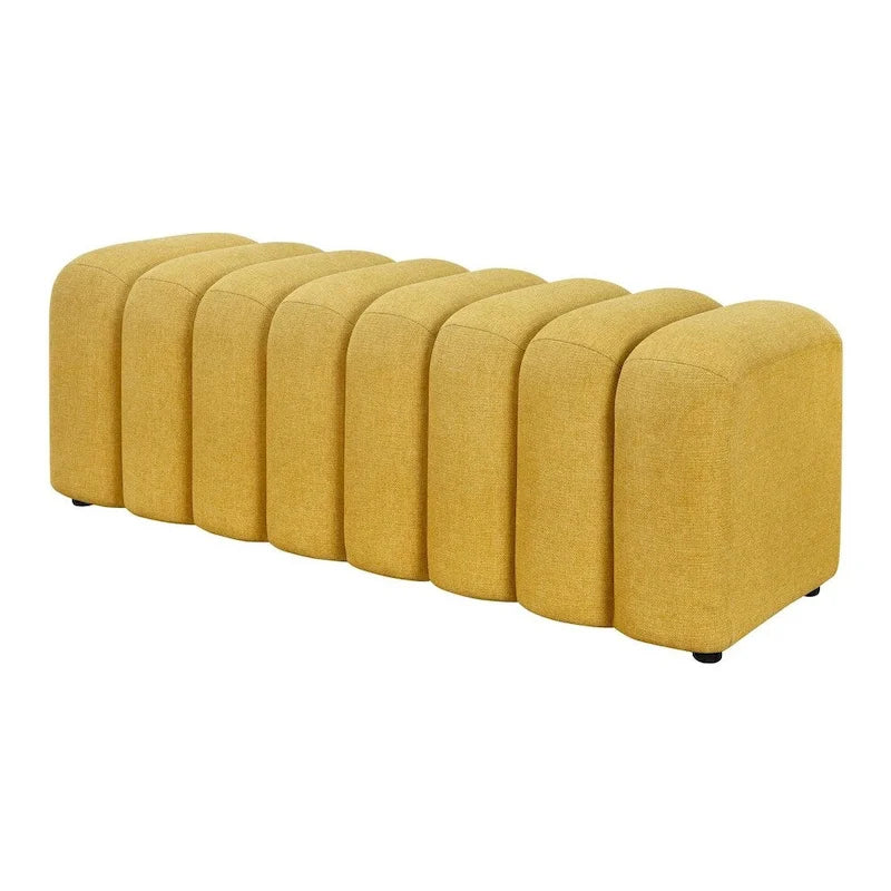 Channel Tufted Accent Bench