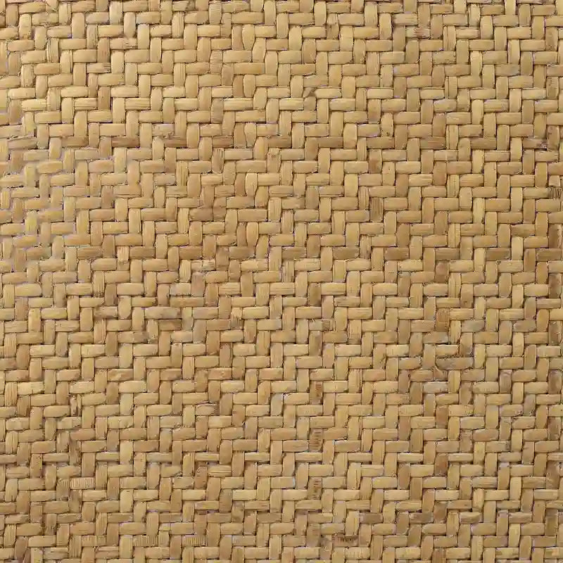 Brown Rattan Bentwood X-Back Bench