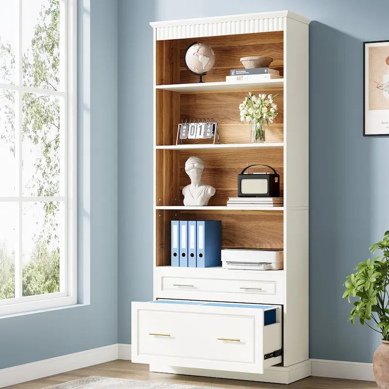 72 Inches Modern Tall Vertical File Filing Cabinet for Home Office