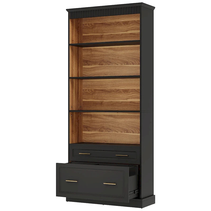 72 Inches Modern Tall Vertical File Filing Cabinet for Home Office