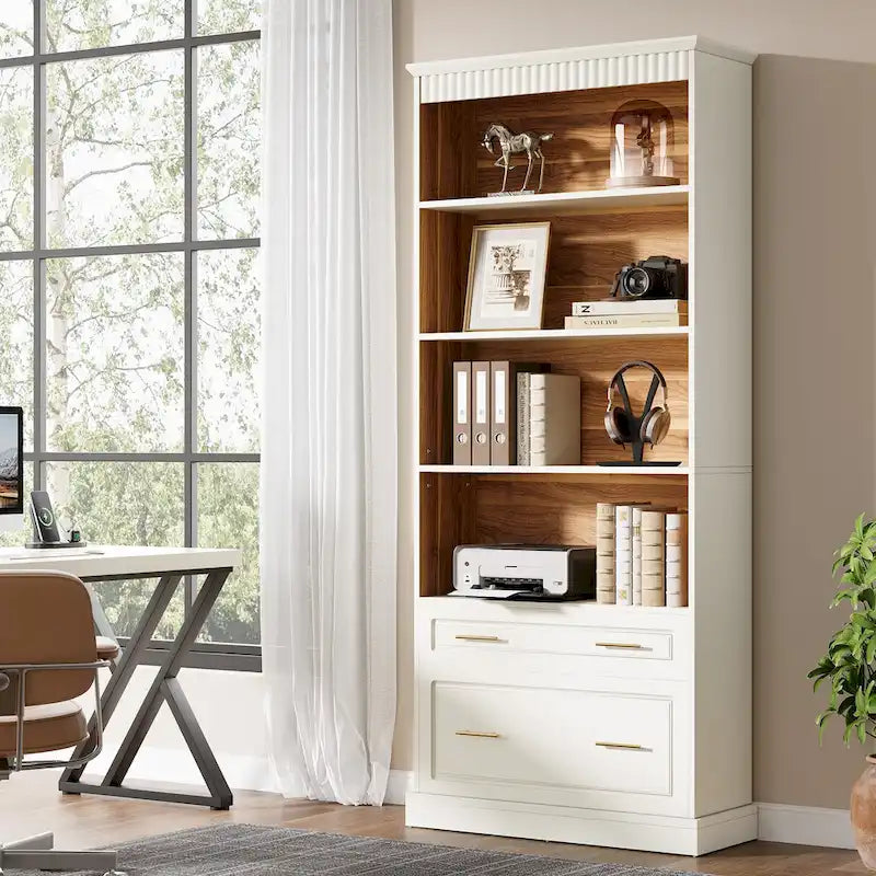 72 Inches Modern Tall Vertical File Filing Cabinet for Home Office