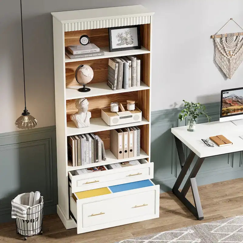 72 Inches Modern Tall Vertical File Filing Cabinet for Home Office