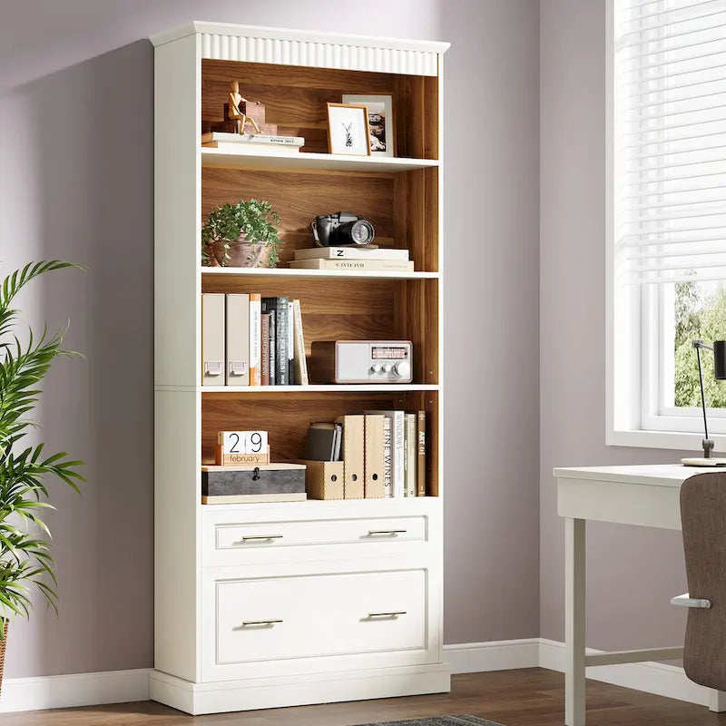72 Inches Modern Tall Vertical File Filing Cabinet for Home Office